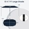 Double-Sided Patio Umbrella, Crank Handle and Sun-Protection Fabric